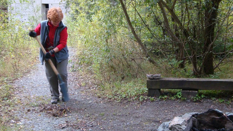 DAV Arbeitseinsatz im Klettergebiet Steinicht, 07.09.2011