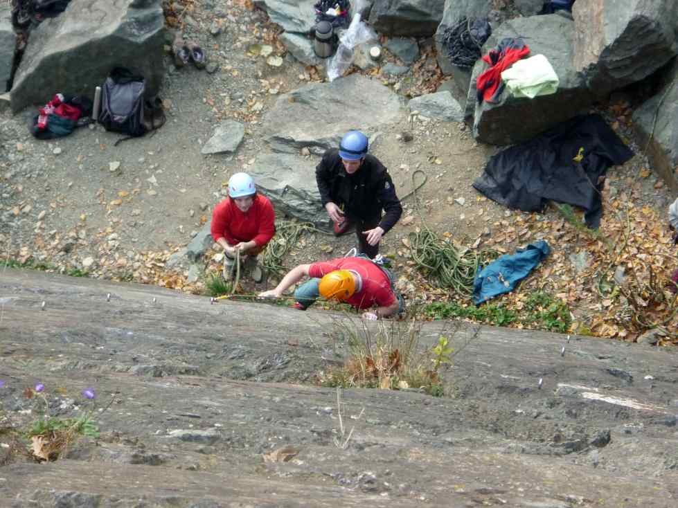 DAV Abklettern im Steinicht, Vogtland, Sachsen