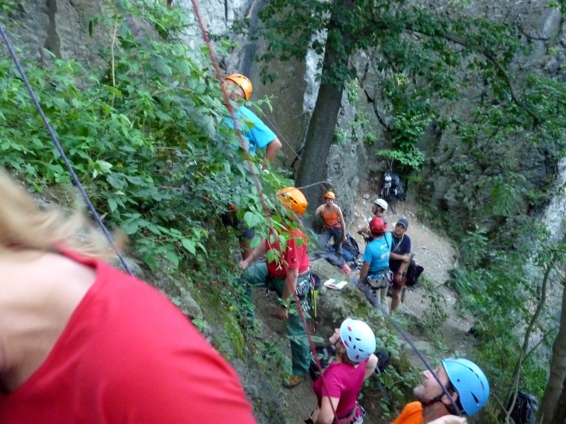 Sommer Spezial - Mittwochstraining im Klettergebiet Steinicht 01.08.2012