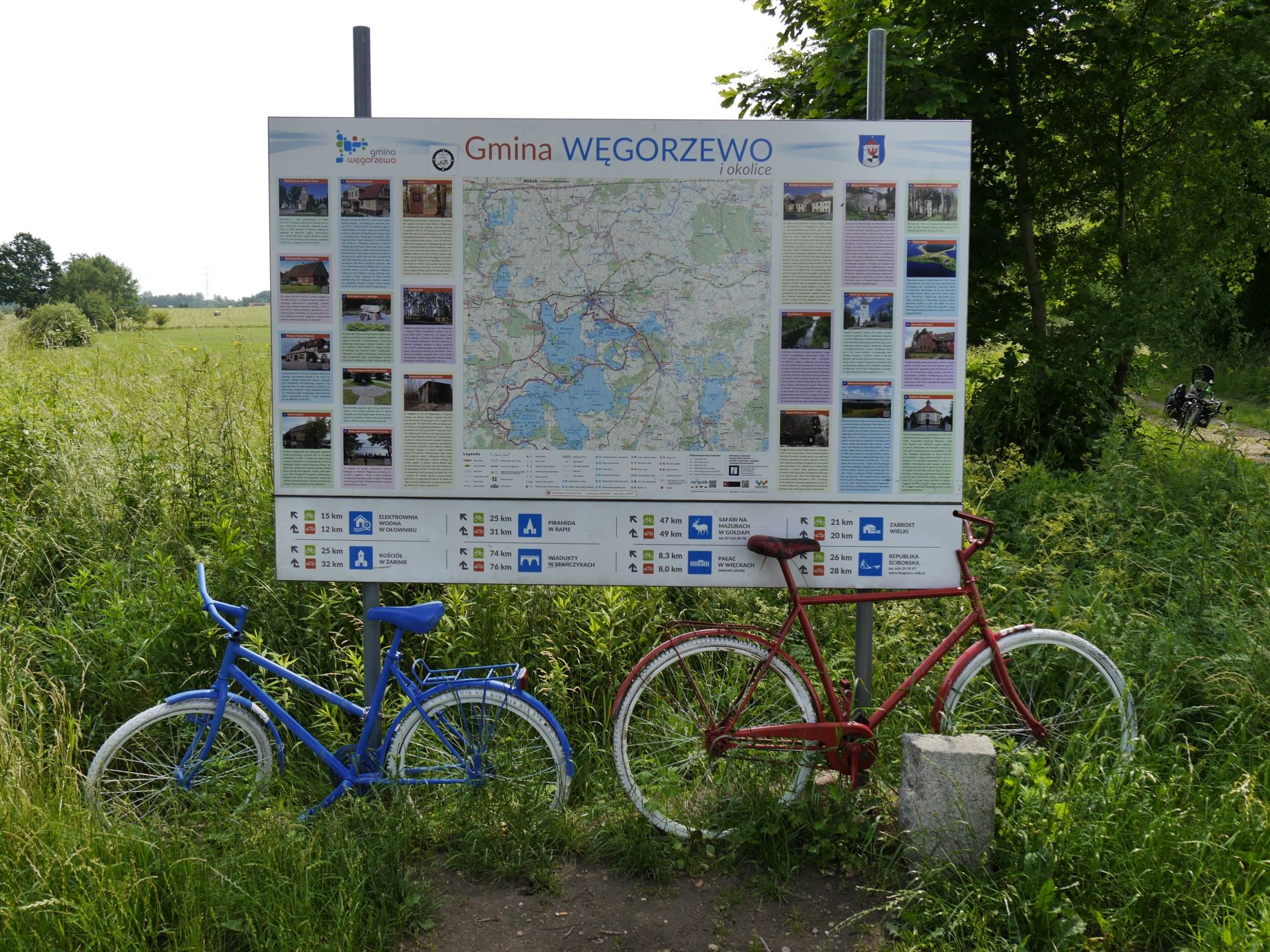 Die Ausschilderung für Radfahrer ist oft sehr gut!