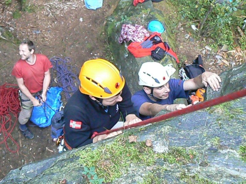 Klettern am Lohberg, Sachsen-Vogtland-oberes Göltzschtal-Mittwochstraining