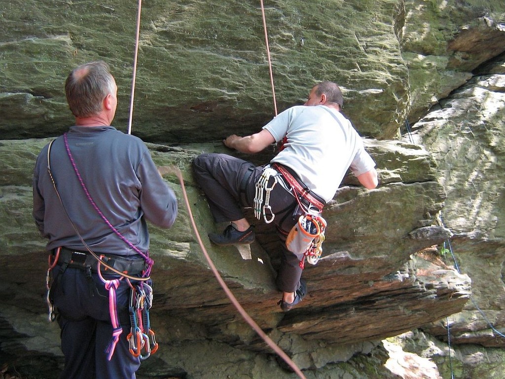 Klettern bei Hof an der Fattigsmühle