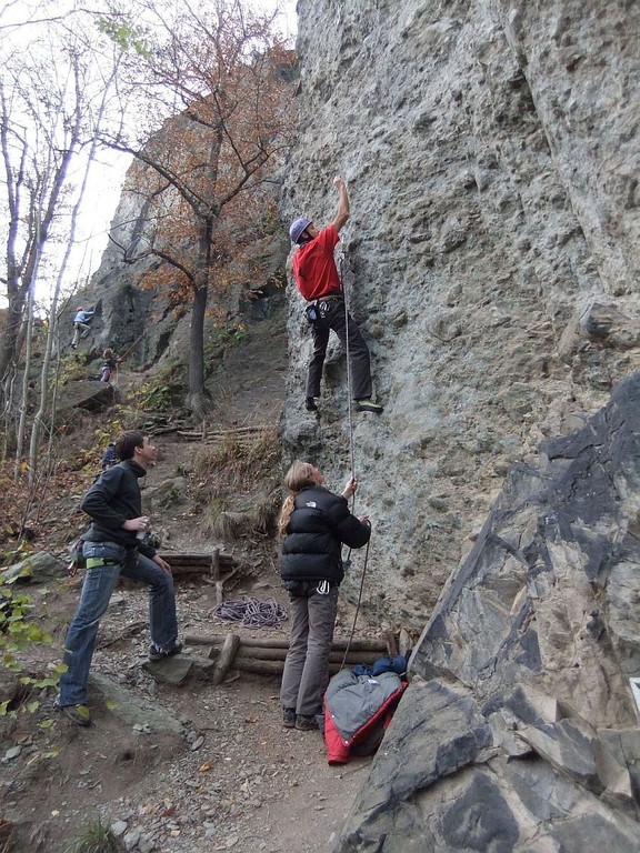 DAV Abklettern im Steinicht, Vogtland, Sachsen