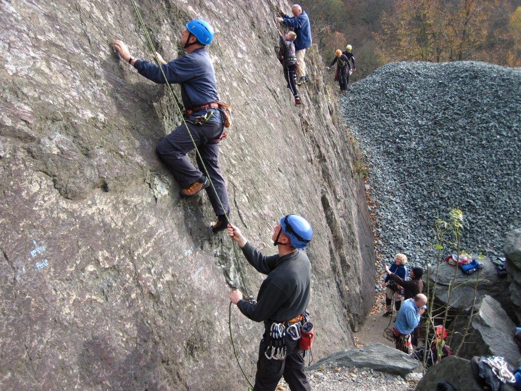 DAV Abklettern im Steinicht, Vogtland, Sachsen