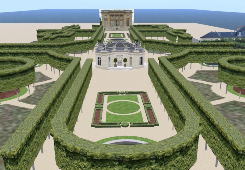 Pavillon Français en deuxième plan et Petit Trianon en arrière plan