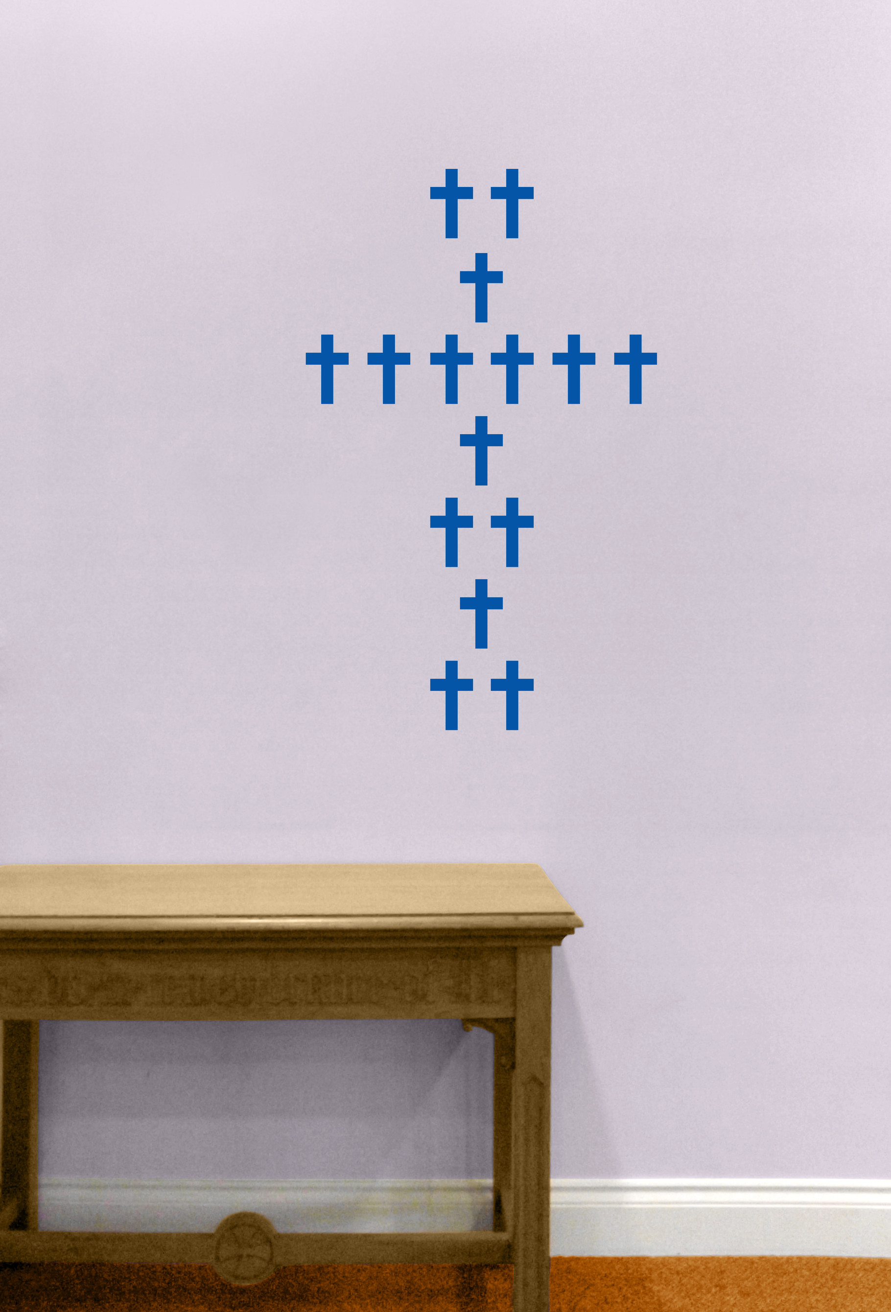 Chunky Crosses Sticker Decal Vinyl Wall Art Company