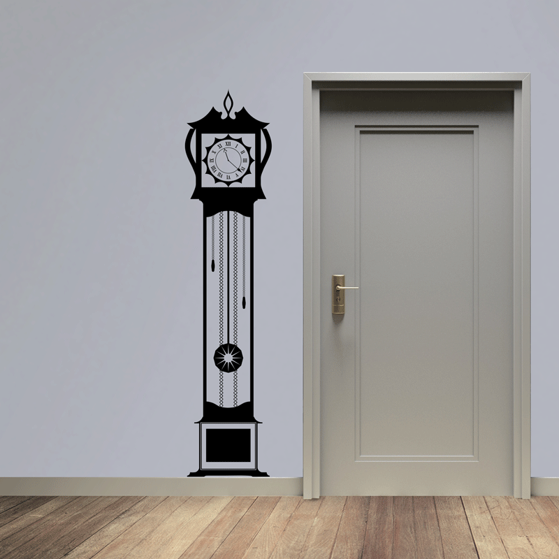 Grandfather Clock Vinyl Decal Sticker Wall Art Company