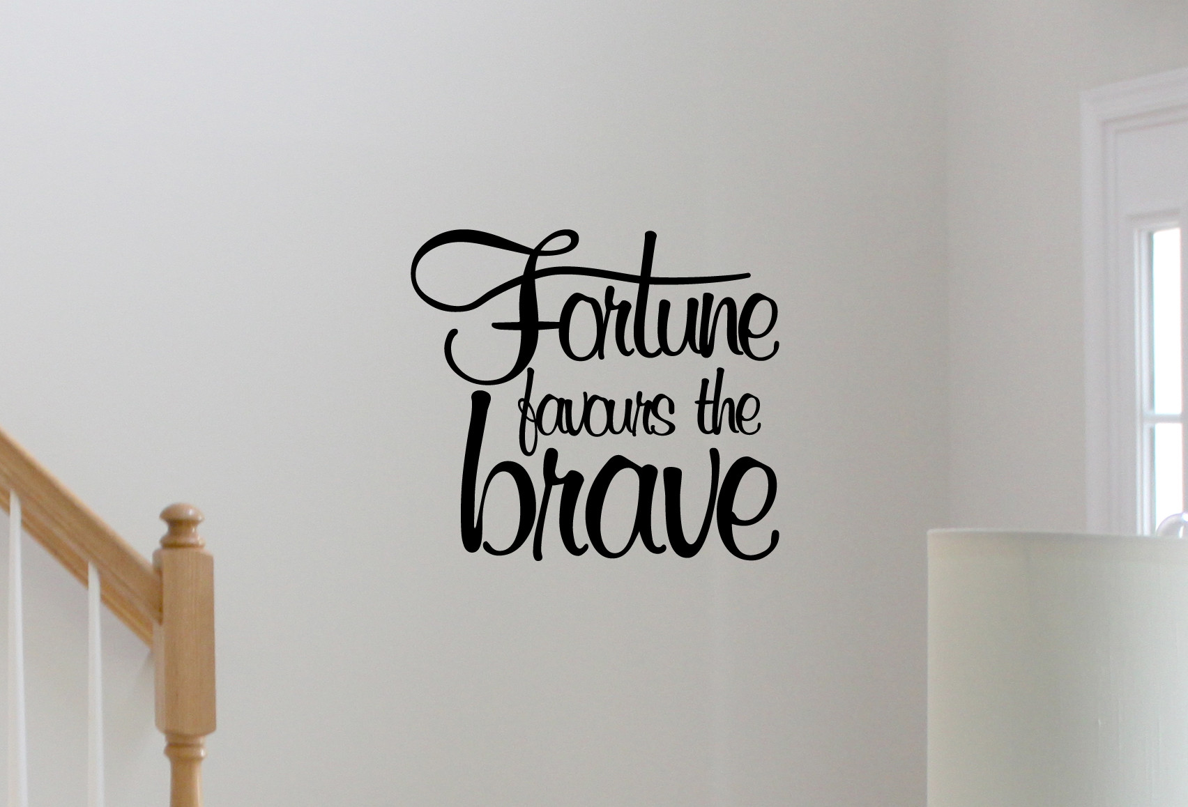 Fortune Favours The Brave Sticker Decal Wall Art Company