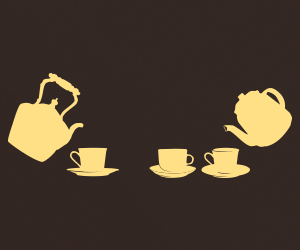 Tea Pots and Coffee Cups sticker