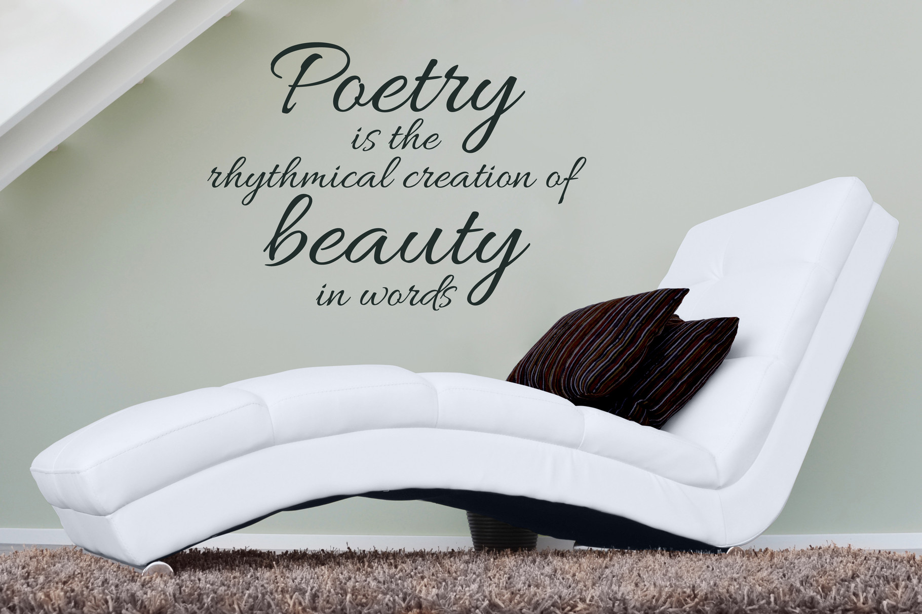 Poetry Is The Rhythmical Creation Of Beauty In Words Wall Art Company