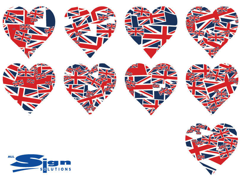 Union Jack Love Hearts