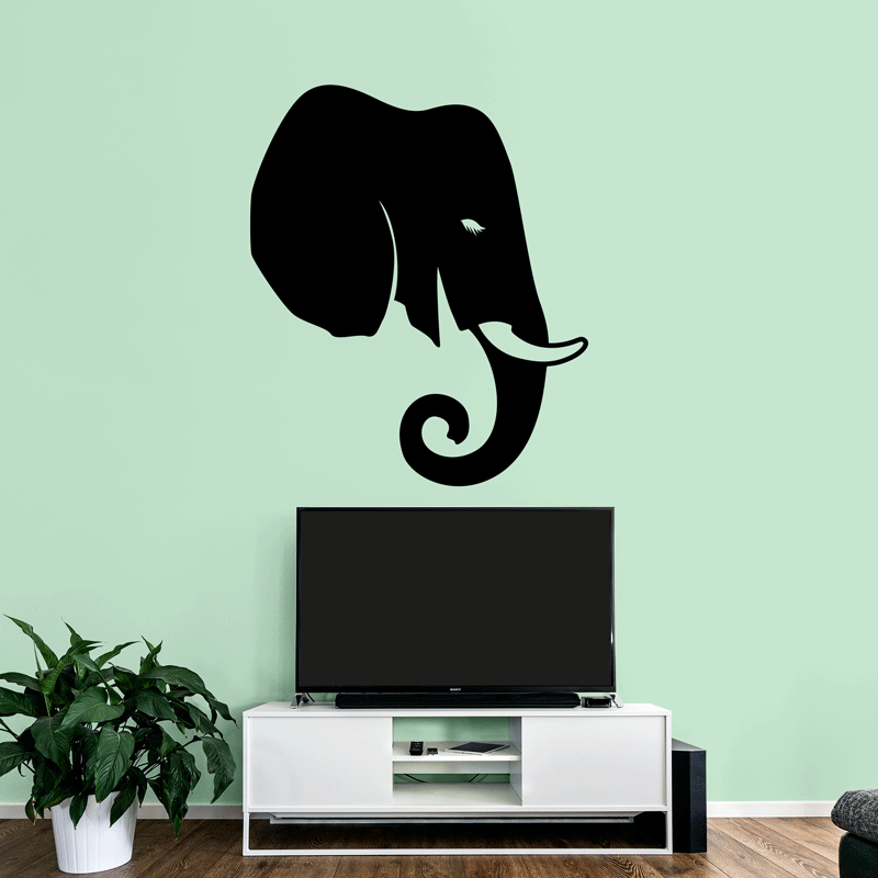 Elephant Vinyl Sticker Decal Wall Art Company