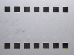 Patterned frosted window film