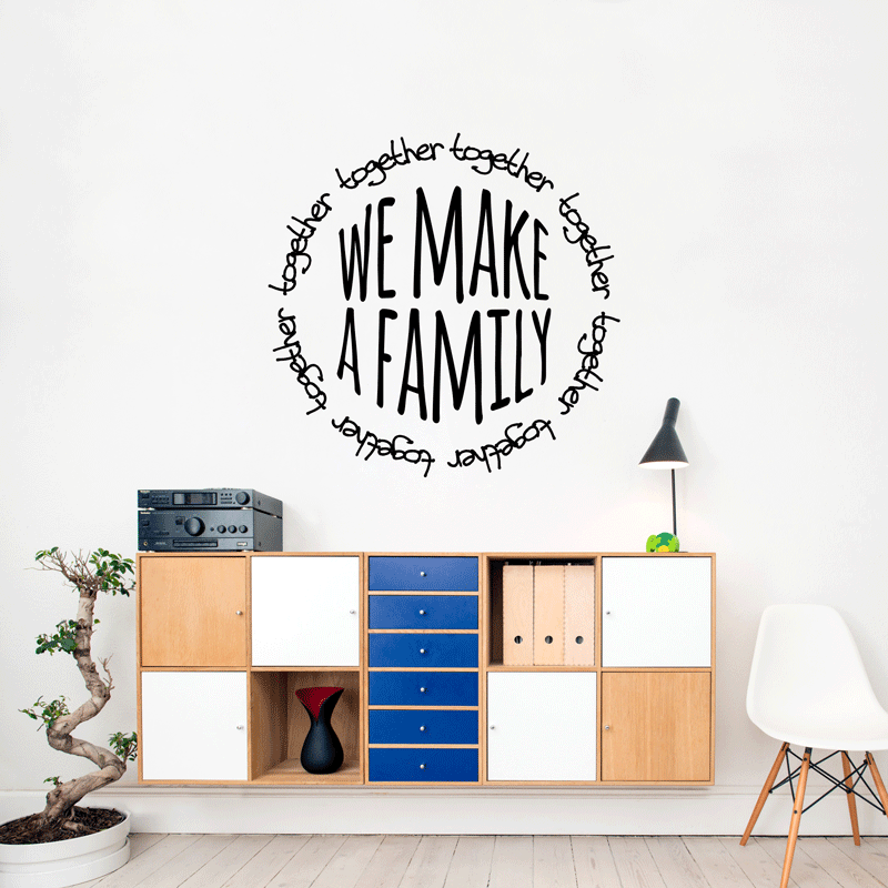 Together We Make a Family Wall Quotes Art Wall Stickers UK SH122 Together We Make a Family Wall Quotes Art Wall Stickers UK SH122