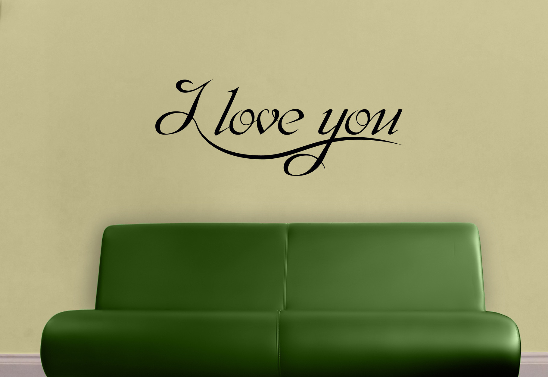 I love you Vinyl Quote Text Wall Art Company