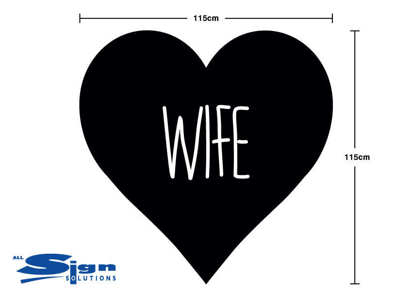Husband & Wife Family Hearts Vinyl Wall Sticker Wall Art Company