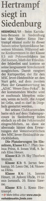Nordwestzeitung vom 21.06.2014