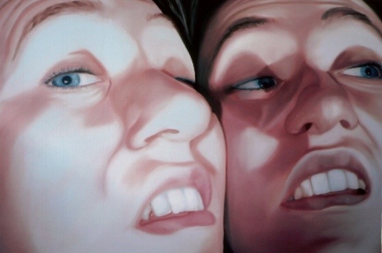 face2face_04   |   Öl auf Leinwand   |   60 x 90 cm   |   2005