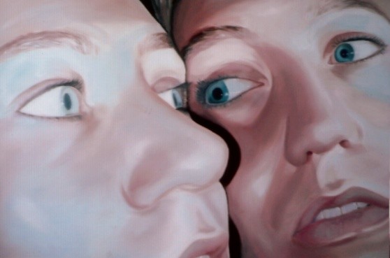 face2face_01   |   Öl auf Leinwand   |   60 x 90 cm   |   2004