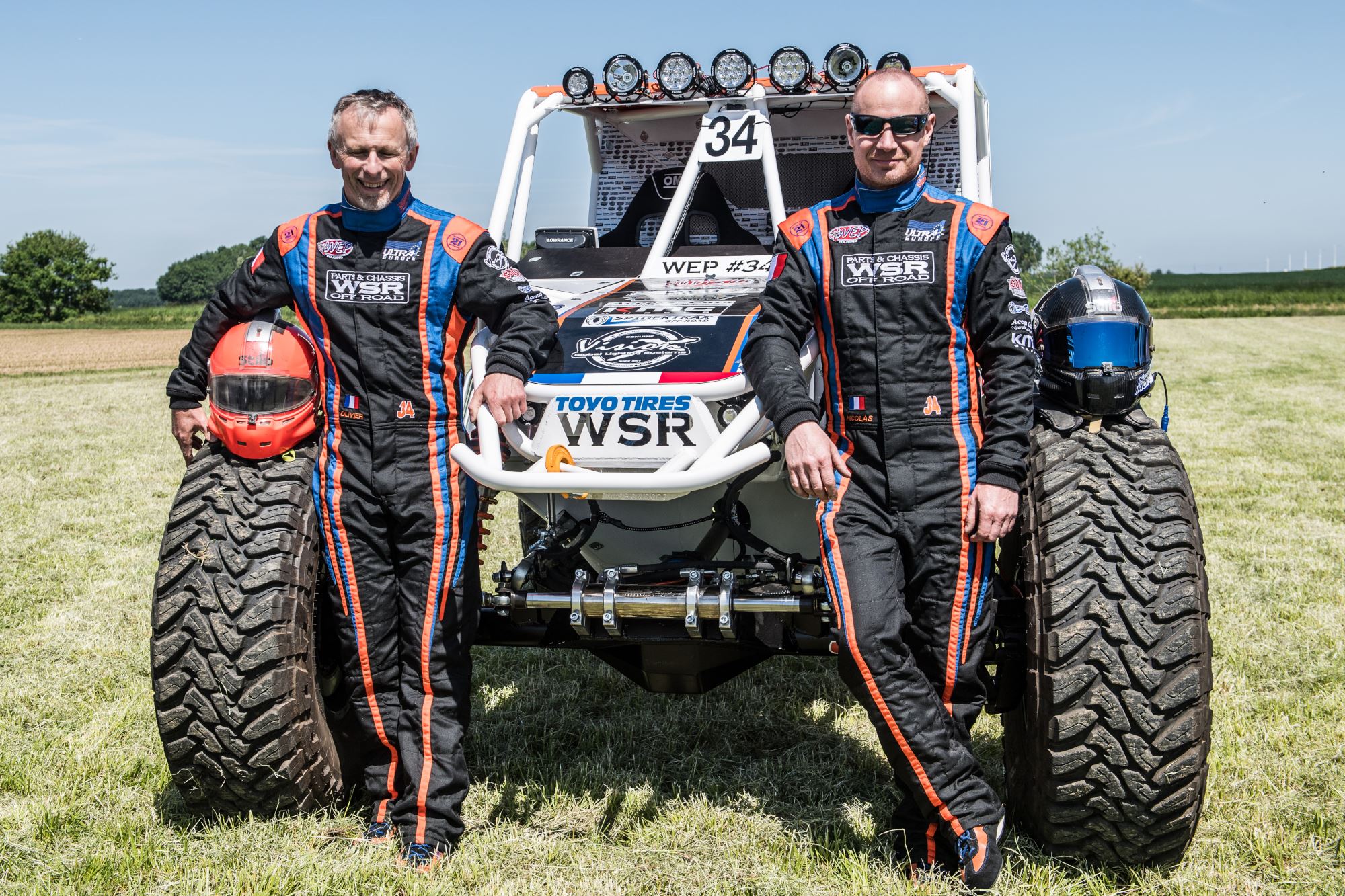 Nicolas Montador and his co-pilot Olivier Varet. Picture Nicolas Stevenin