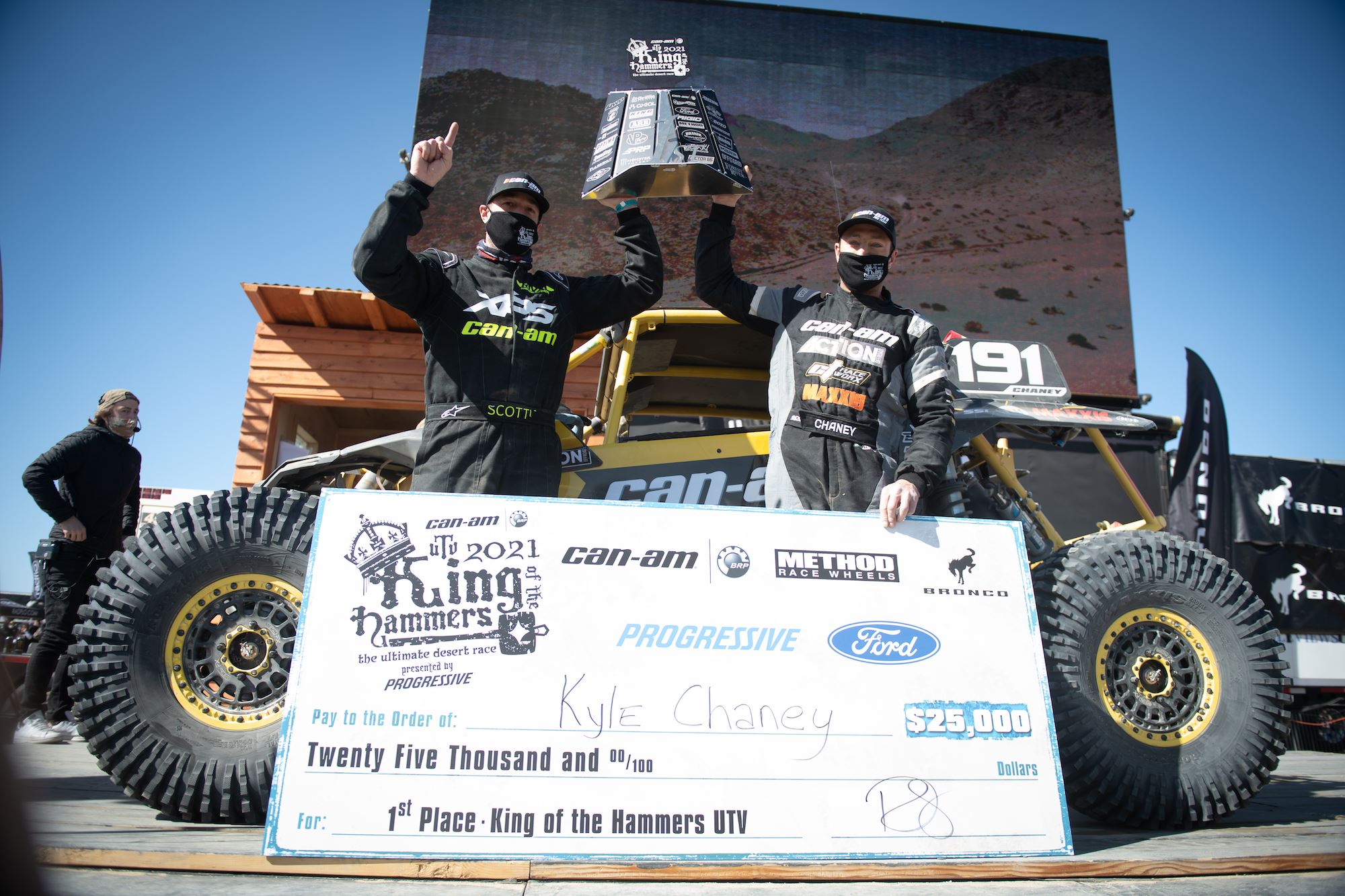 Kyle Chaney won the 2021 Can-Am UTV King of the Hammers Presented by Progressive