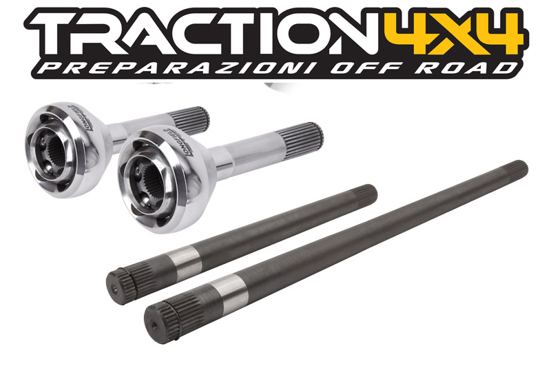 Kit giunti e semiassi rinforzati by Traction 4x4: potenziamento estremo per il tuo fuoristrada