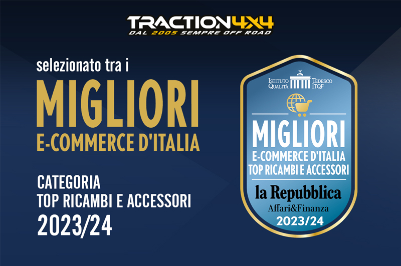 Traction 4x4 tra i Migliori Ecommerce D'Italia