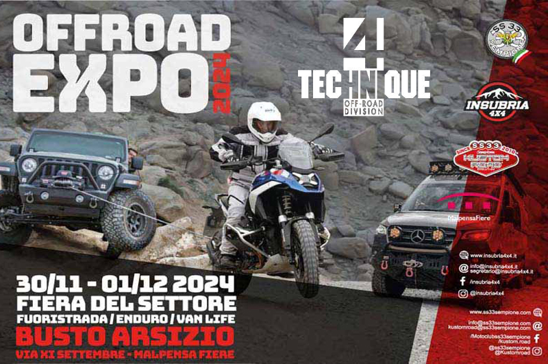 4 Technique sarà presente all’Offroad Expo a Malpensa Fiere