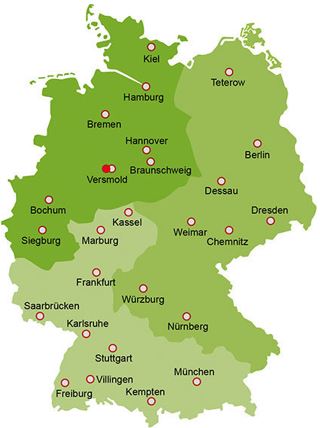 Logistikstandorte Frischdienstunion