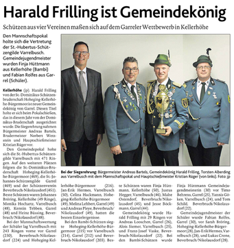 Gemeindepokal- und -königschießen Garrel in HoKeBü