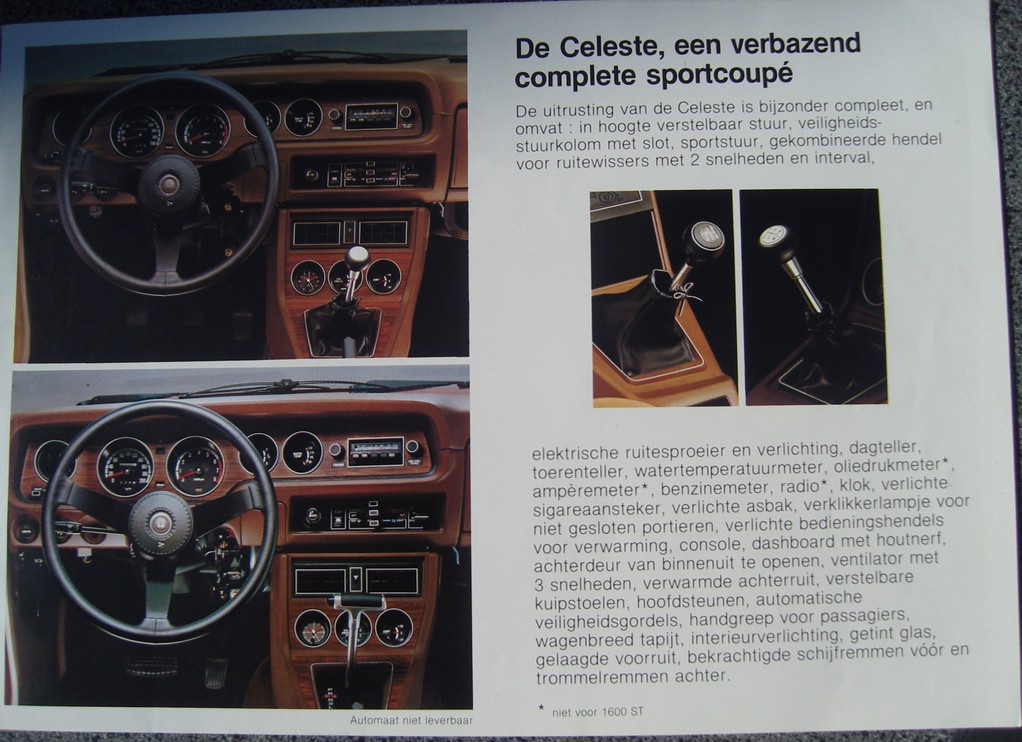 Mitsubishi Celeste Dealer folder