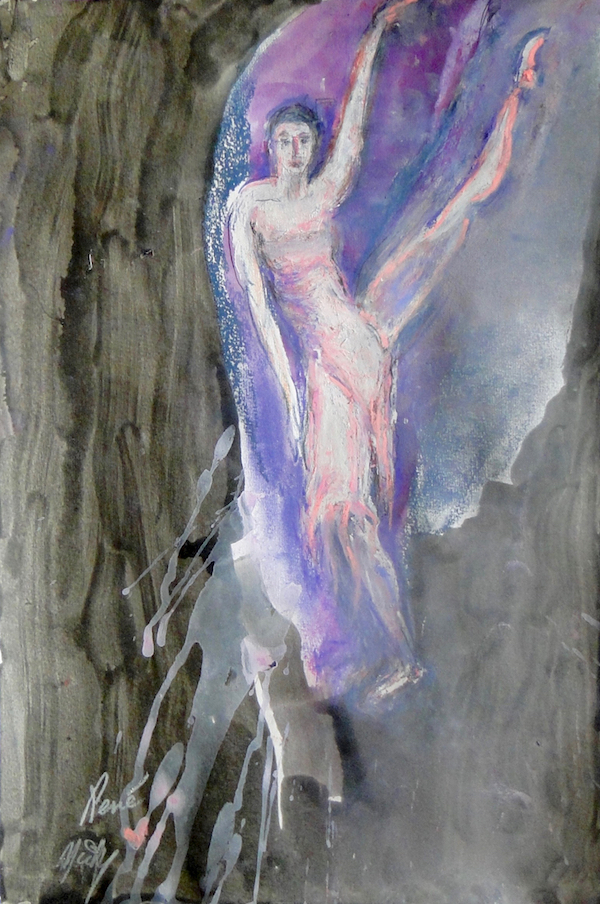 Painting of René Ceballos