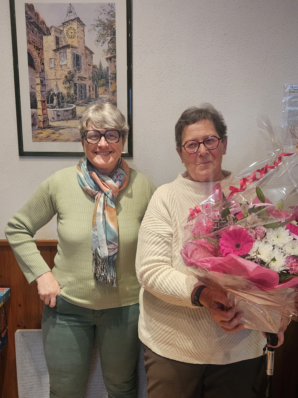 Une mention spéciale pour Catherine M., bénévole très active qui vient de souffler ses 80 bougies