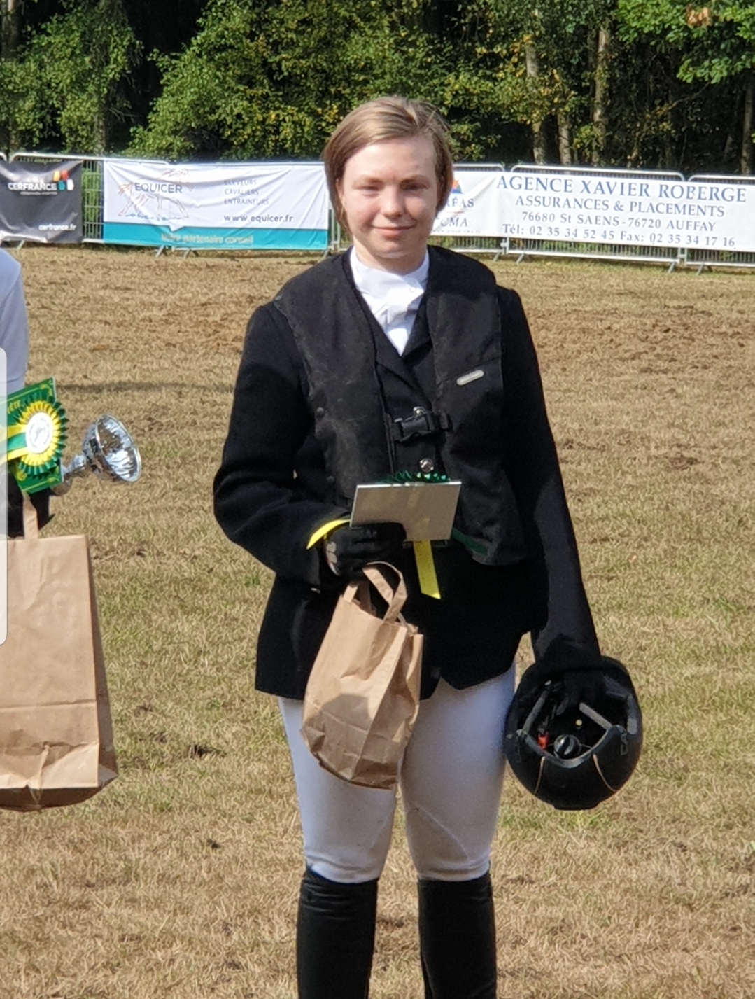 Oriane à la remise des prix de la prépa 70 - SF avec Wangsta