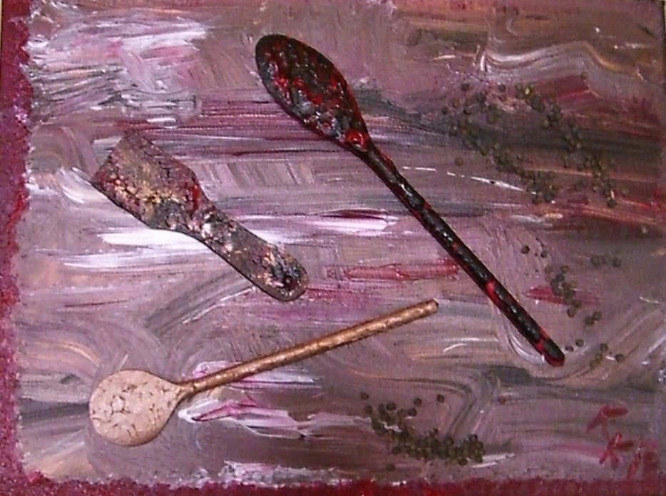 cuisine rouge   30x40 cm  Fr. 70.-