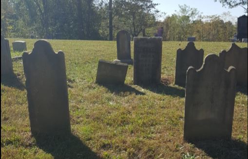 Corn Creek Baptist Church Cemetery. Photo courtesy of Tina Mitchell Boutall for the Trimble County Historical Society of Kentucky. 14 Oct 2017.