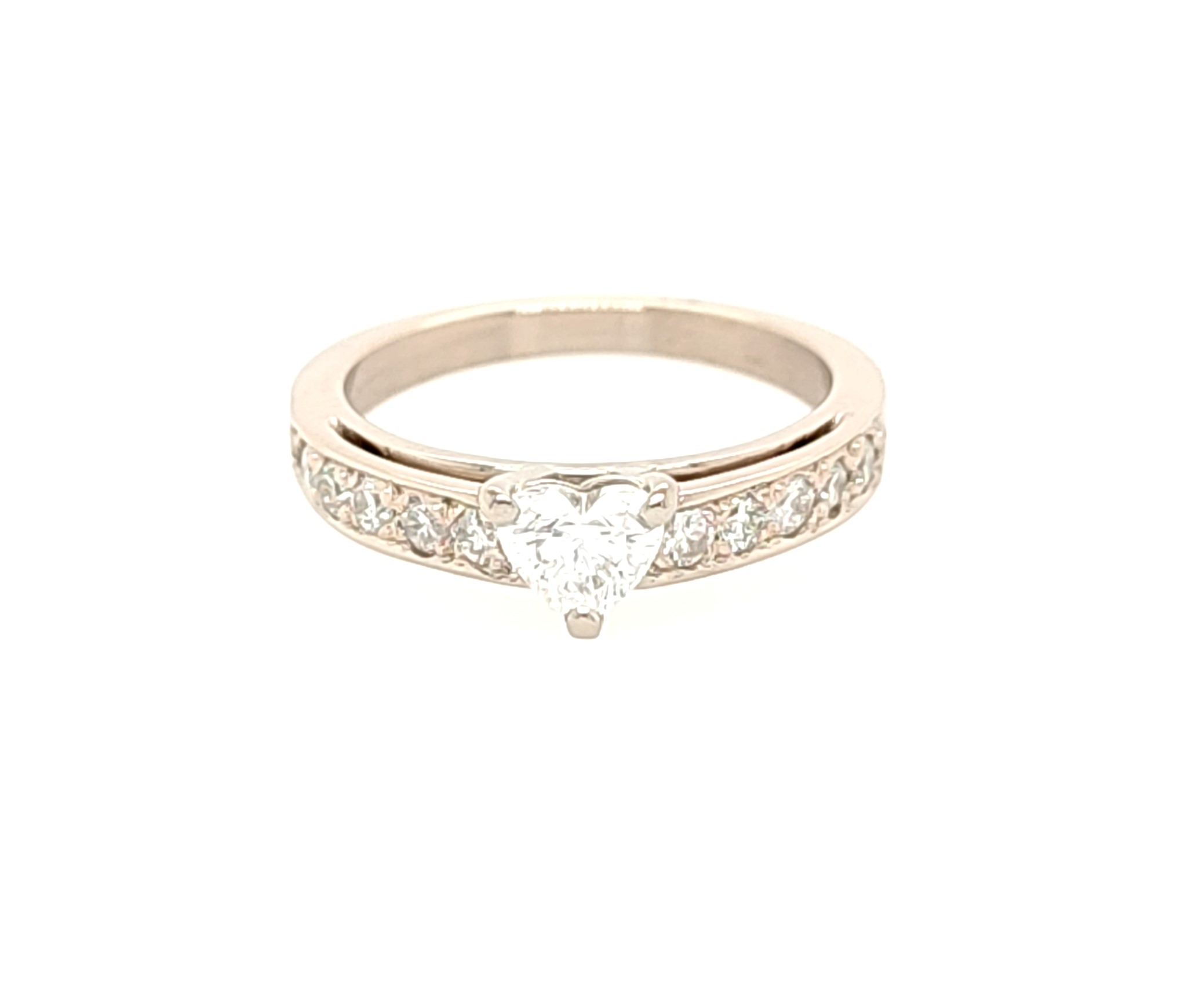 Bague or gris palladié 750 et diamants - pierres fournies par Agnes F.