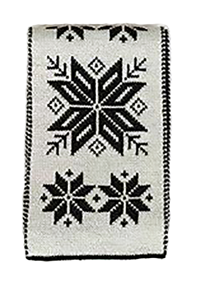 Norwegian Selbu Husflid Hand Knit Wool Scarf Sweater Chalet