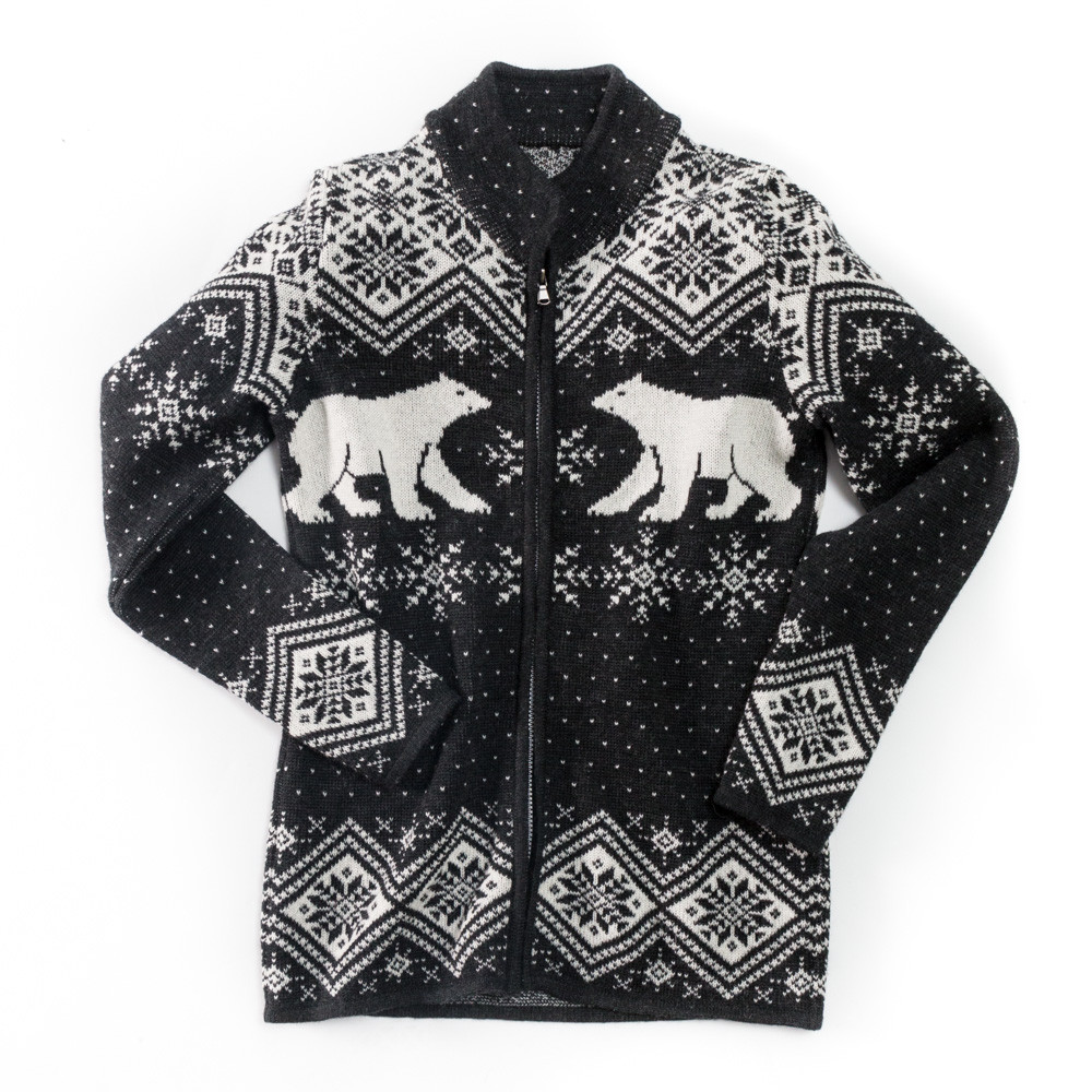 Vrikke Norwegian Sweater - Polar Bear Cardigan - Sweater Chalet