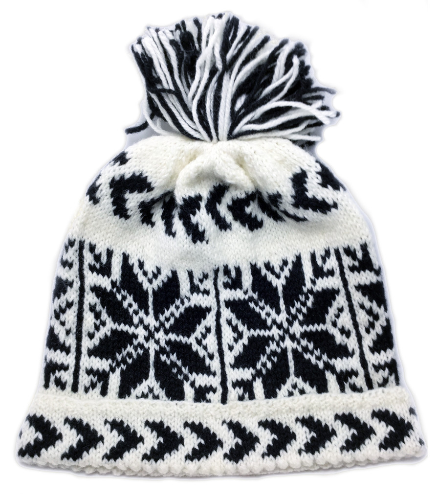 Norwegian Selbu Husflid Hand Knit Wool Cap Sweater Chalet