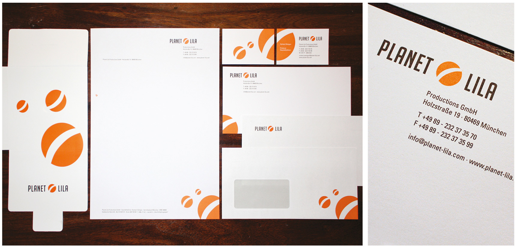 PLANET LILA Productions / Design / Geschäftsausstattung / Agentur: Leagas Delaney HH