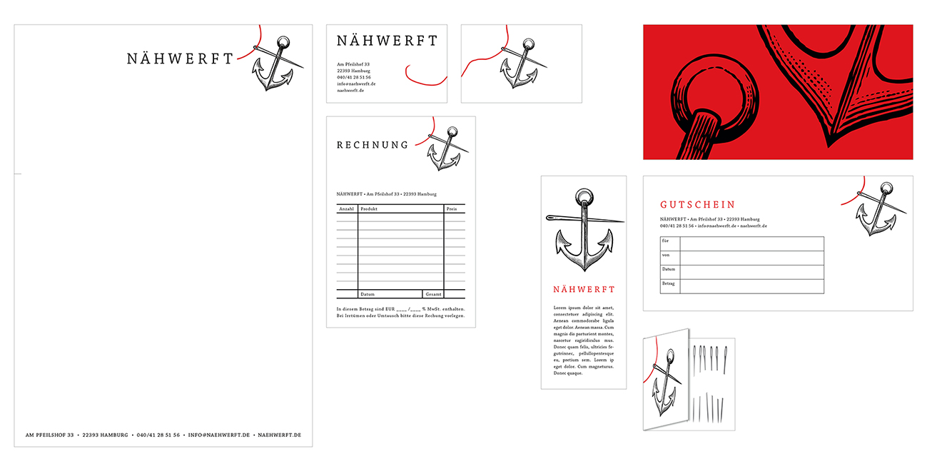NÄHWERFT / Design / Geschäftsausstattung