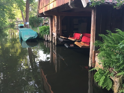 Kahngarage in Burg Kauper - Spreewaldkahnfahrten