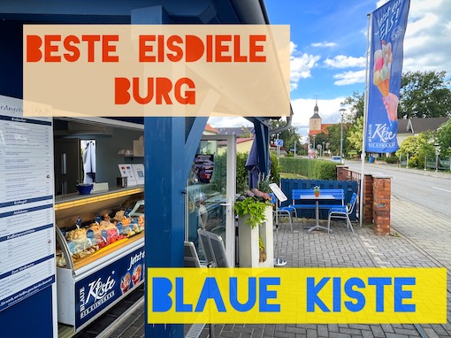 nach einer paddelboot tour mit spreewaldkanu.de zum Eisessen ins Dorf
