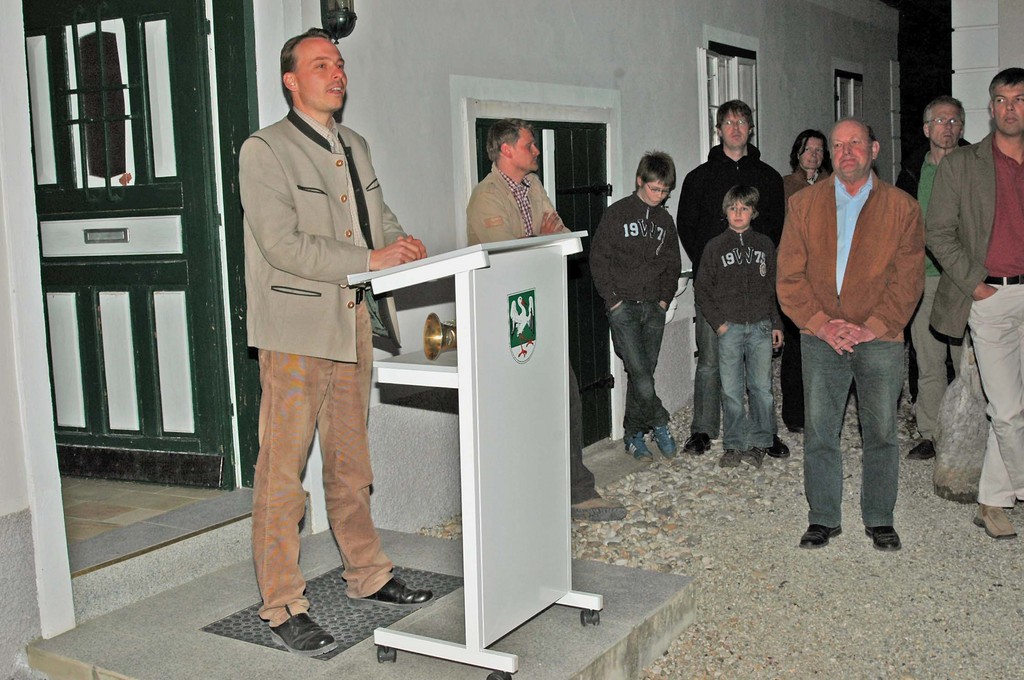 Eröffnung der Luchsausstellung am 19.04.2007 , Wildbiologe Christopher Böck bei seinem Referat