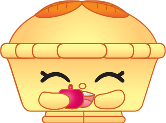 gâteau [Shopkins] - gourmandise- alimentation - smiley émoticône émoji cartoon clipart illustration - artémotic