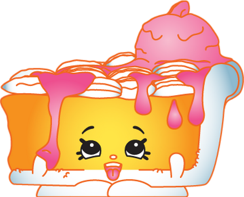 gâteau [Shopkins] - gourmandise- alimentation - smiley émoticône émoji cartoon clipart illustration - artémotic