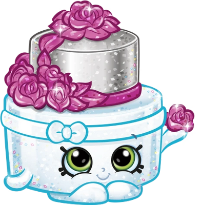gâteau [Shopkins] - gourmandise- alimentation - smiley émoticône émoji cartoon clipart illustration - artémotic