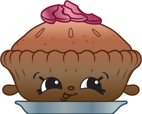 gâteau [Shopkins] - gourmandise- alimentation - smiley émoticône émoji cartoon clipart illustration - artémotic