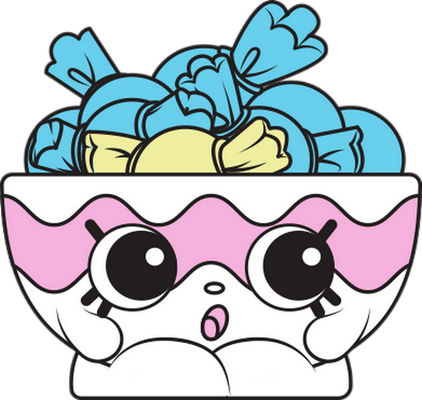 bonbon [Shopkins] - gourmandise- alimentation - smiley émoticône émoji cartoon clipart illustration - artémotic